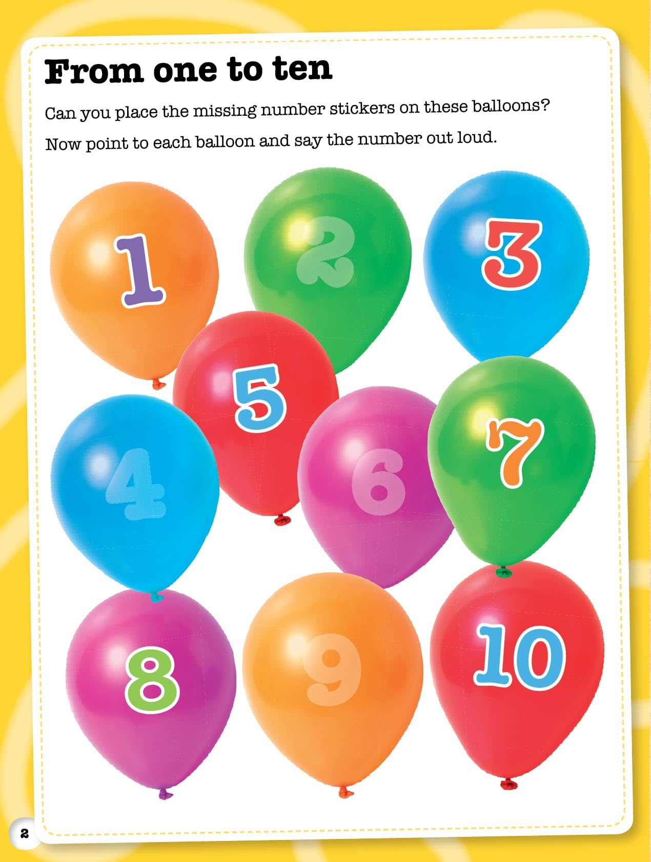 My Sticker Poster Book - Numbers: Learning Fun with Stickers and a Giant Poster, Sticker Books for Toddlers 2-4 Years