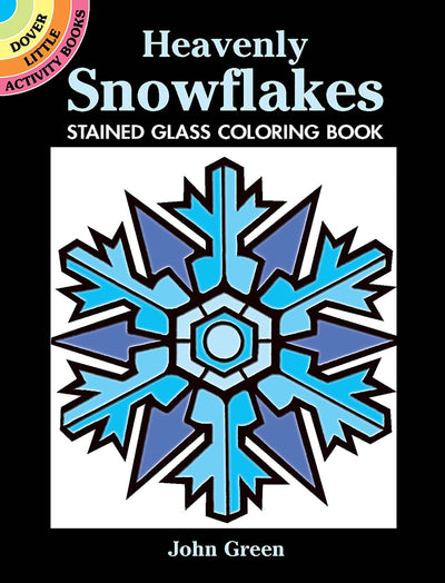 Heavenly Snowflakes Stained Glass Coloring Book (Dover Little Activity Books: Winter)