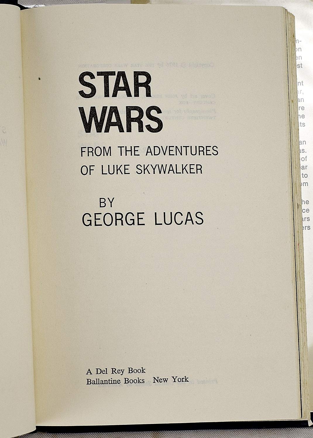 Star Wars from the Adventures of Luke Skywalker