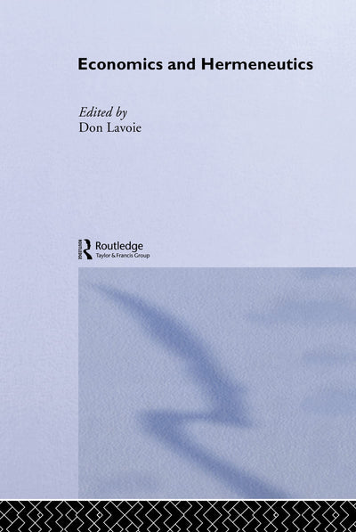 Economics and Hermeneutics