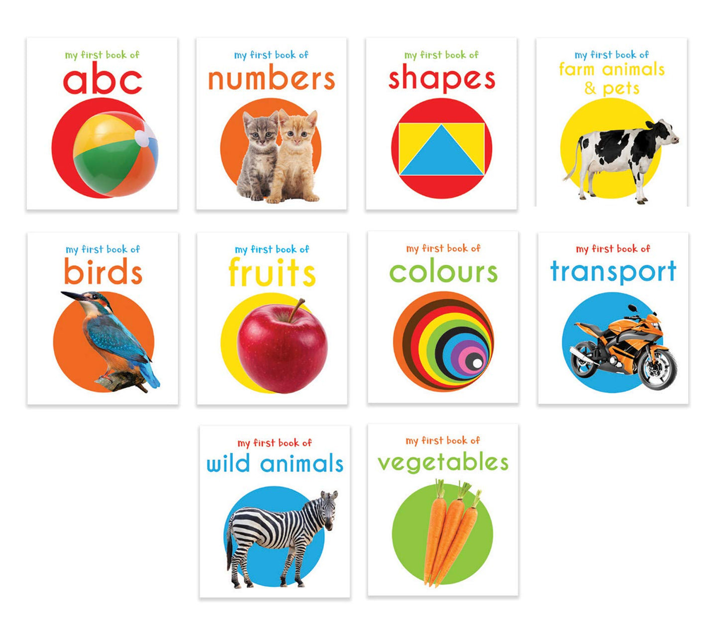 My First Library: Boxset of 10 Board Books for Kids by Wonde