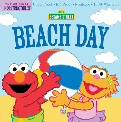 Indestructibles: Sesame Street: Beach Day: Chew Proof  Rip Proof  Nontoxic  100% Washable (Book for Babies, Newborn Books, Safe to Chew)