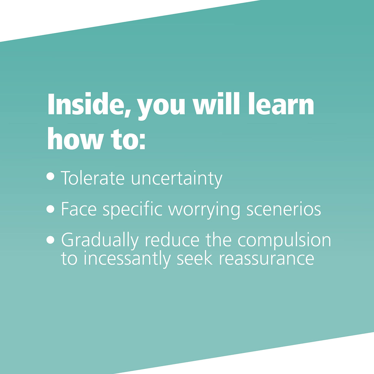 Needing to Know for Sure: A CBT-Based Guide to Overcoming Compulsive Checking and Reassurance Seeking