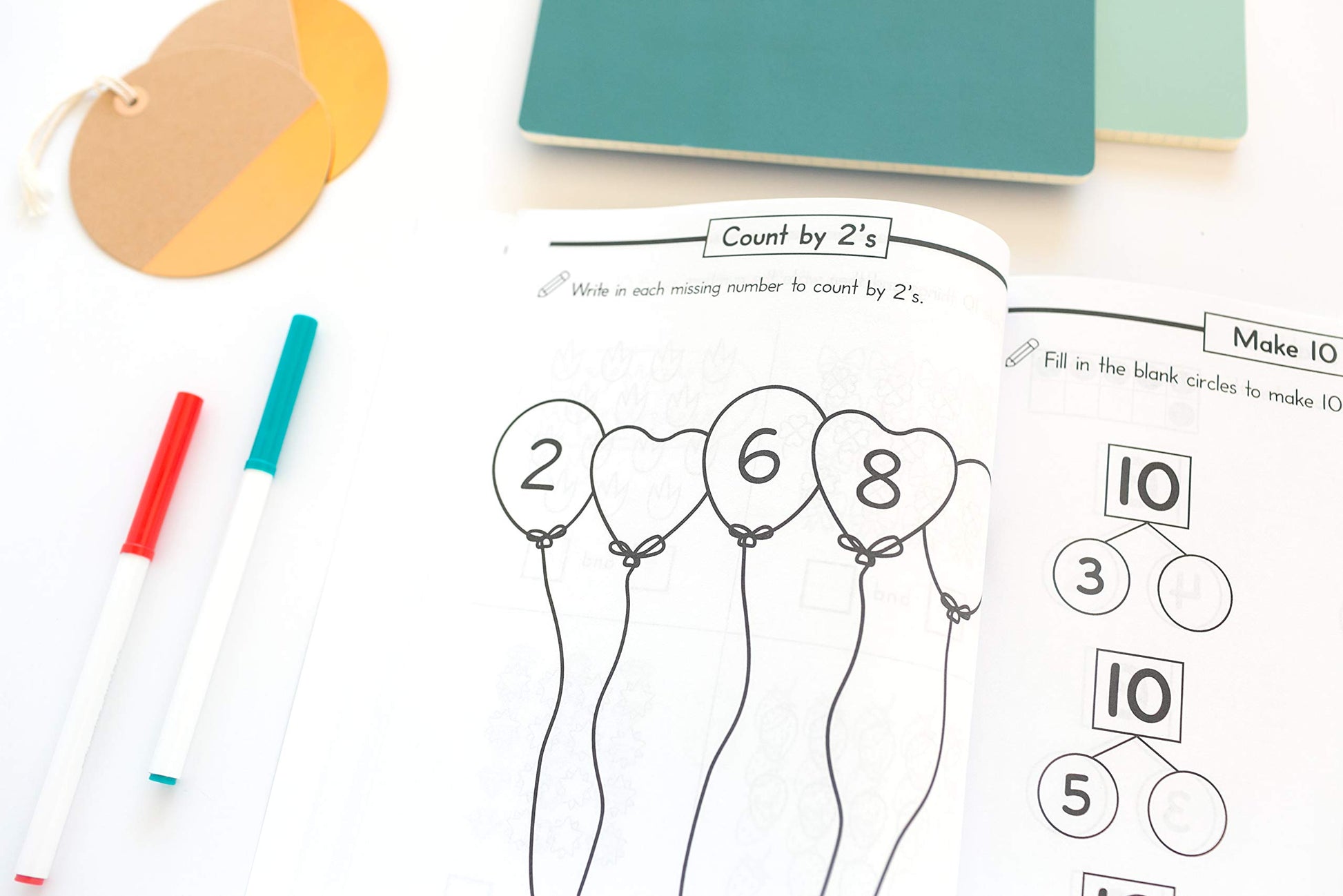 Kindergarten Math Workbook: Kindergarten and 1st Grade Workbook Age 5-7  Homeschool Kindergarteners  Addition and Subtraction Activities + Worksheets