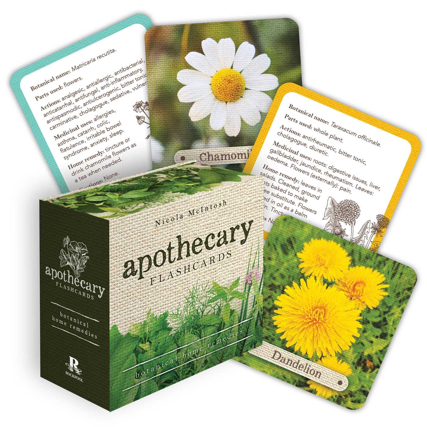 Apothecary Flashcards: A Pocket Reference Explaining Herbs and Their Medicinal Uses (40 Full-Color Cards)