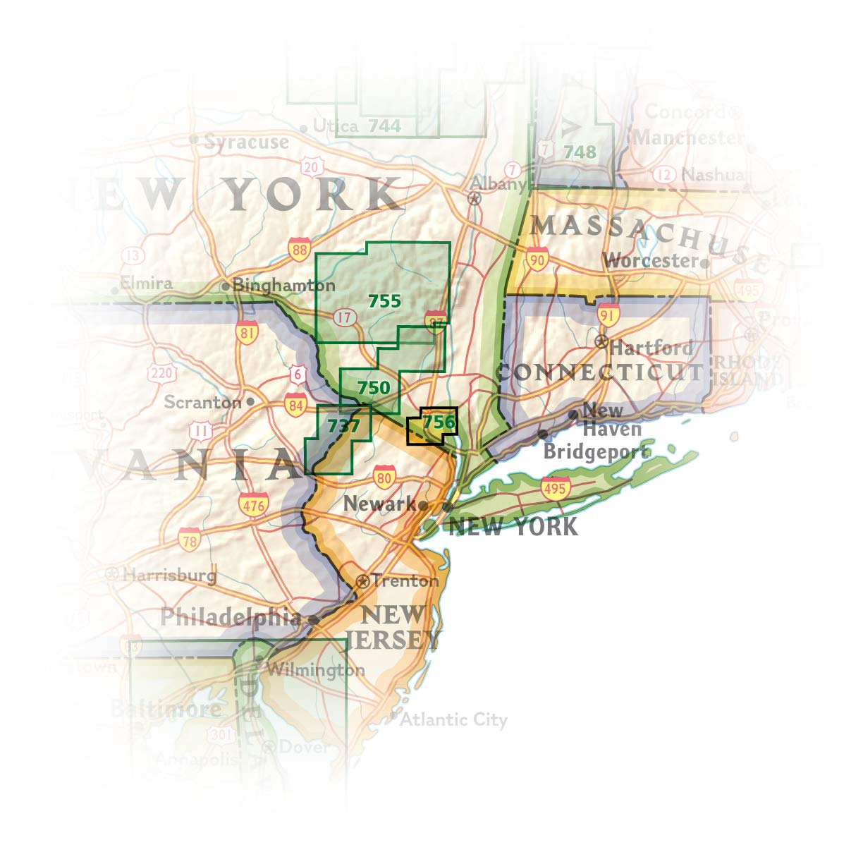 Harriman, Bear Mountain, Sterling Forest State Parks (National Geographic Trails Illustrated Map)