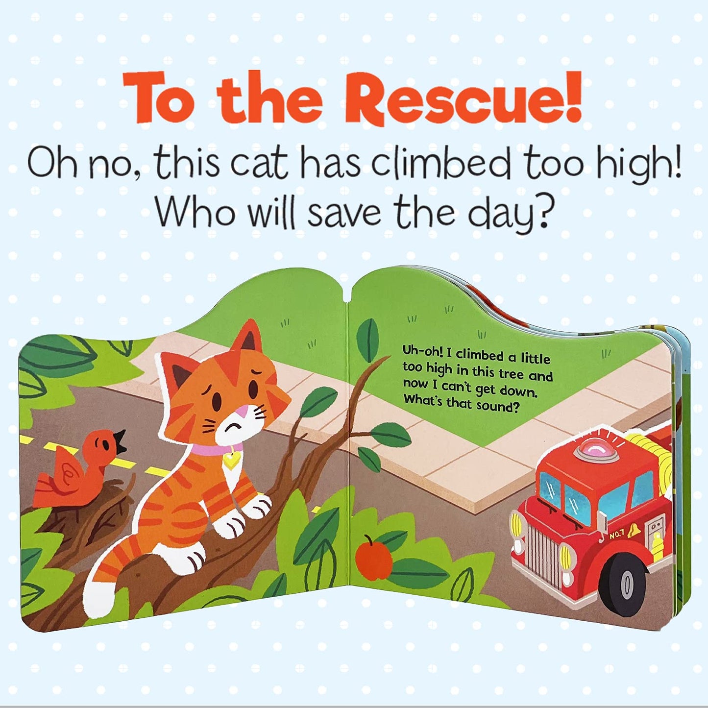 Fire Truck Tales - Wheeled Board Book Set, 3-Book Gift Set With Rolling Fire Engine Vehicle Slipcase for Toddlers (Roll & Play Stories)