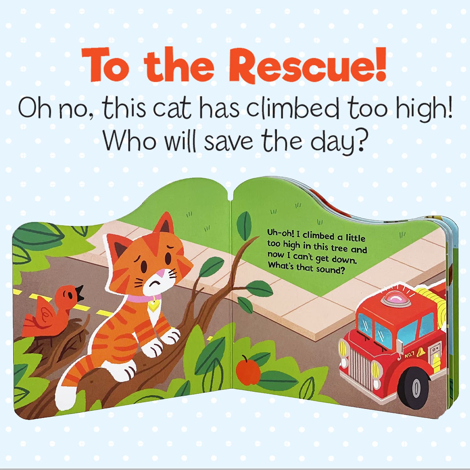Fire Truck Tales - Wheeled Board Book Set, 3-Book Gift Set With Rolling Fire Engine Vehicle Slipcase for Toddlers (Roll & Play Stories)