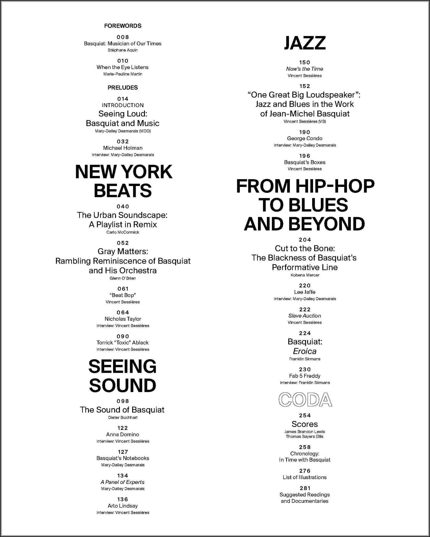 Seeing Loud, Basquiat and Music