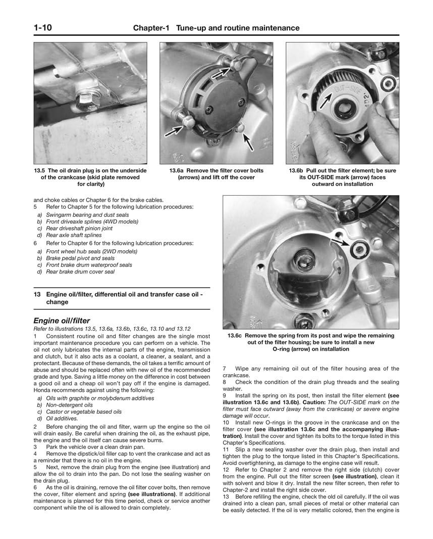Honda TRX300 Shaft Drive ATVs: 2-Wheel Drive & 4-Wheel Drive 1988 thru 2000 (Haynes Owners' Workshop Manual)