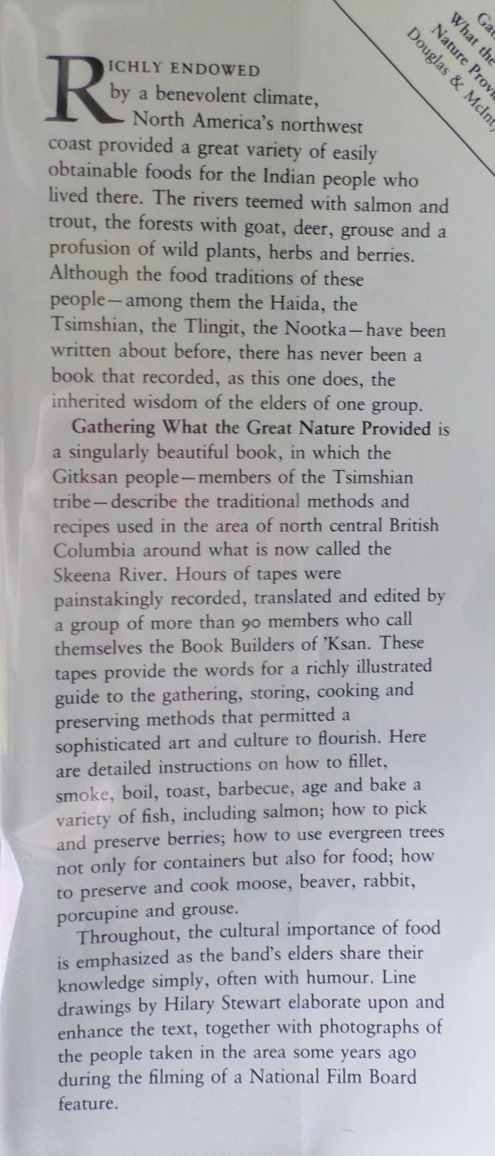 Gathering What the Great Nature Provided: Food Traditions of the Gitksan