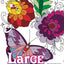 Large Print Adult Coloring Book Color By Number: Flowers & Easy Designs (Beautiful Adult Coloring Books)