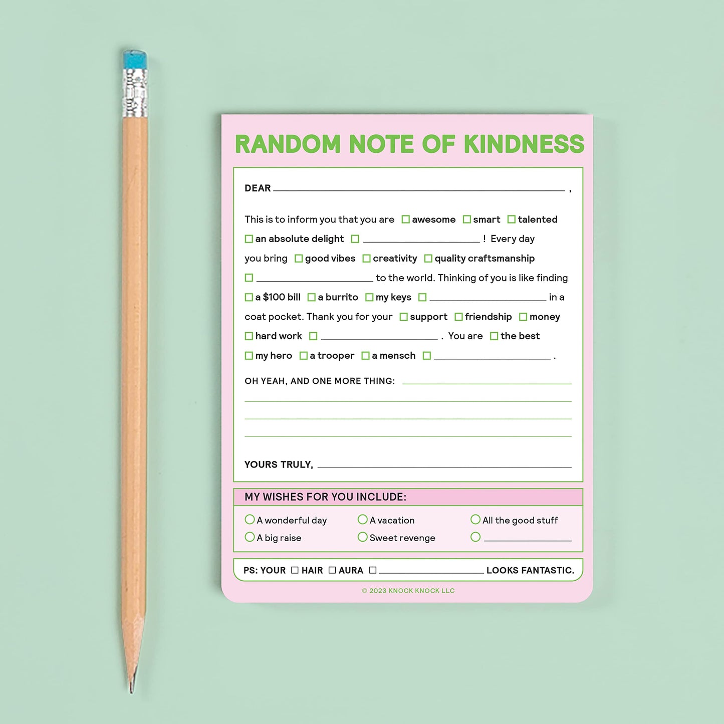 Knock Knock Random Note of Kindness Nifty Note (Knock Knock Nifty Notes)