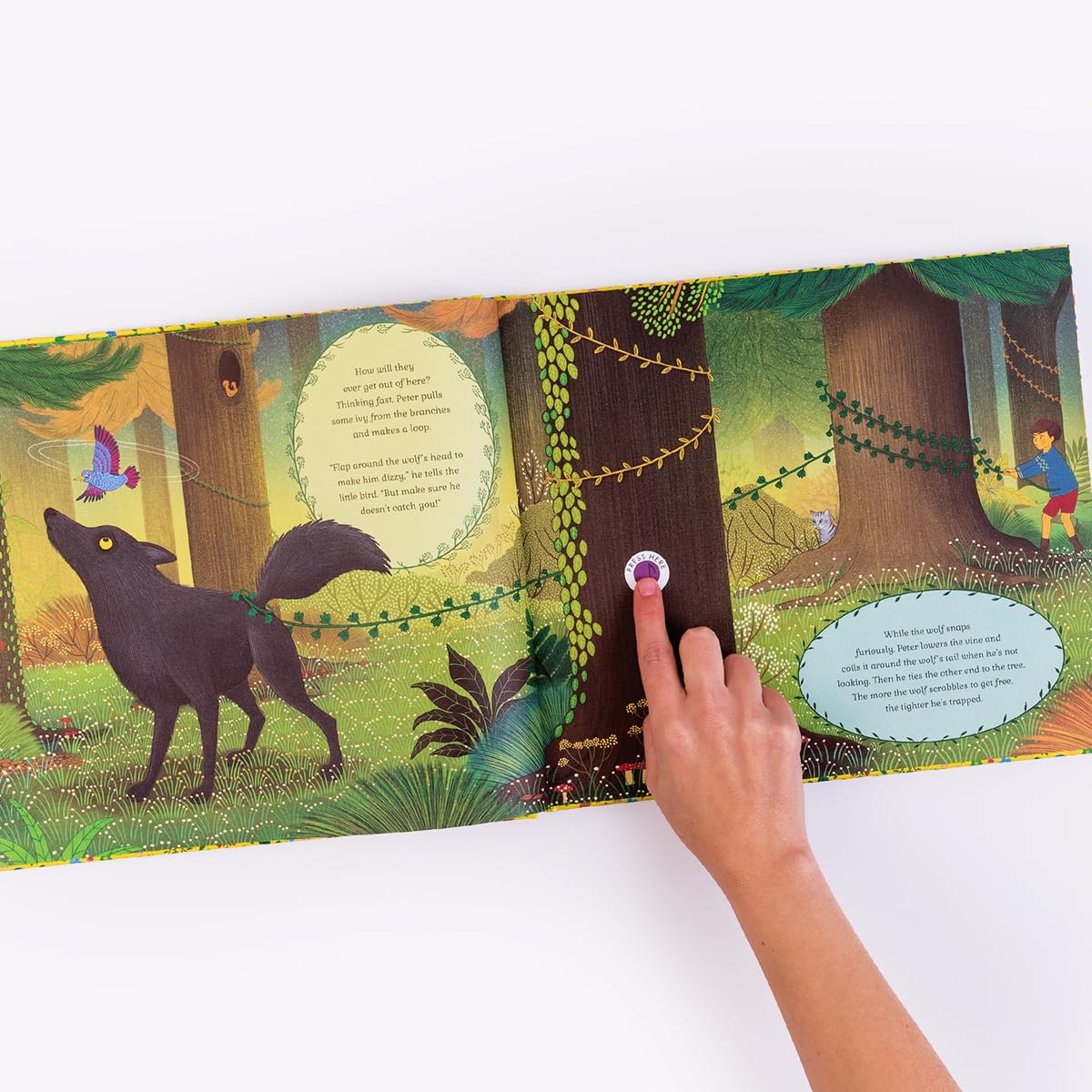 The Story Orchestra: Peter and the Wolf: Press the note to hear Prokofiev's music