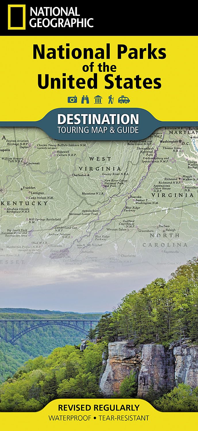 National Parks of the United States Map (National Geographic Destination Map)