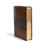 KJV Study Bible, Full-Color, Saddle Brown LeatherTouch, Red