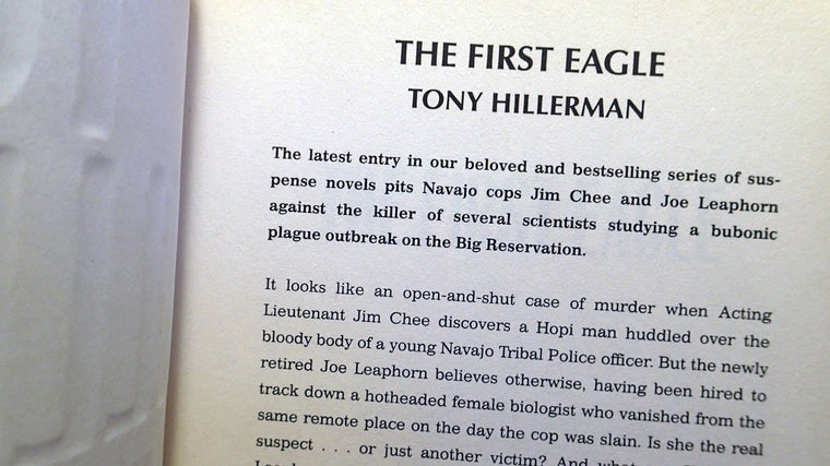 The First Eagle (A Leaphorn and Chee Novel) — back cover