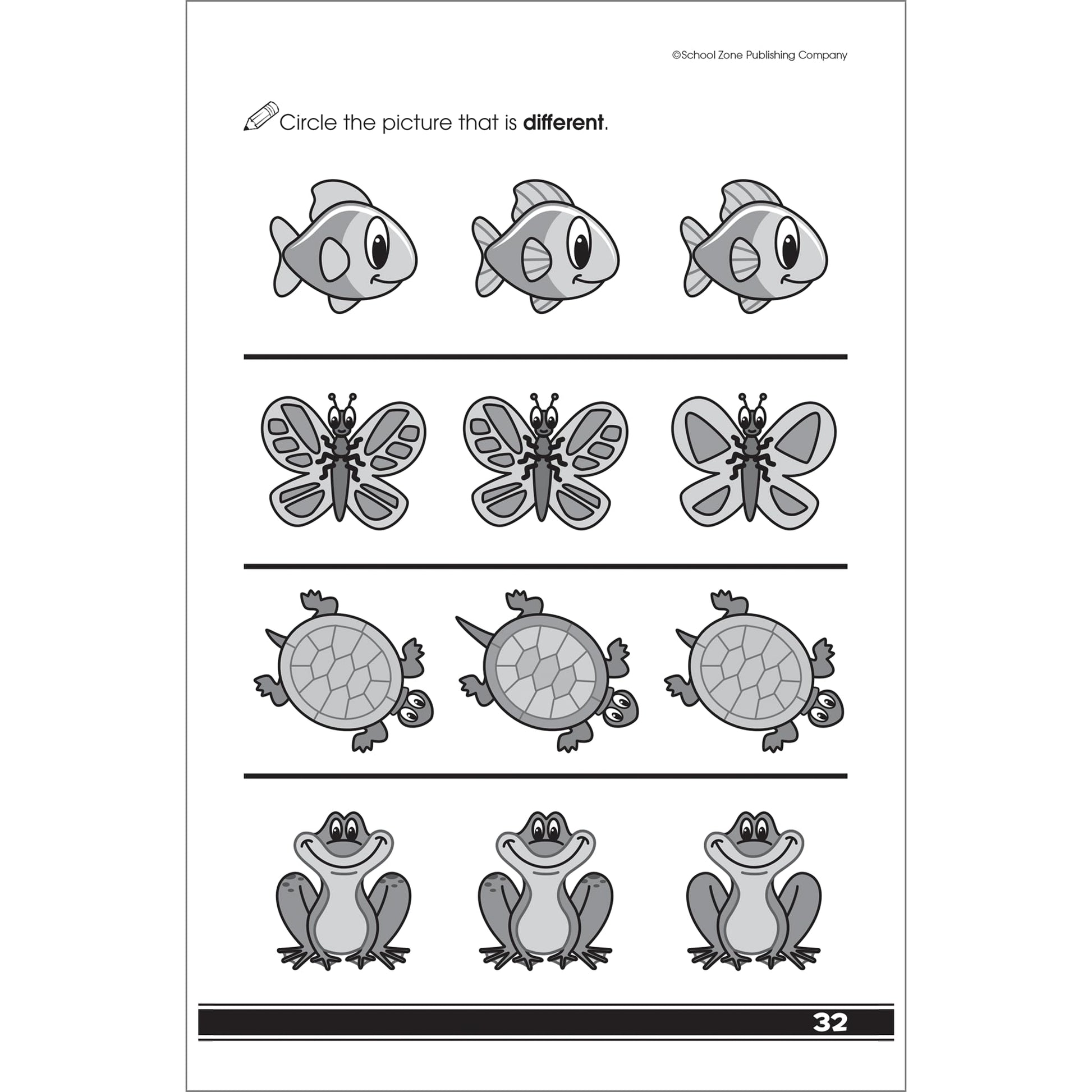 School Zone Get Ready for Preschool Workbook: 48 Pages, Pre-K, Learn ABCs, Numbers, Colors, Counting, Rhyming, Phonics, Patterns, Matching, Ages 3-6 (Little Get Ready! Book Series)