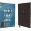 NIV, Quest Study Bible, Leathersoft, Black, Thumb Indexed, Comfort Print: The Only Q and A Study Bible