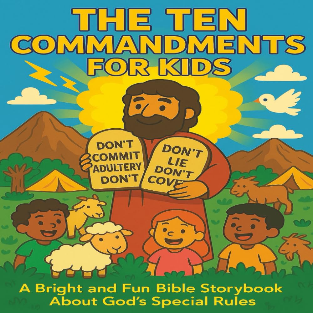 The Ten Commandments for Kids: A Fun and Colorful Bible Storybook Teaching Gods Special Rules Through Simple Lessons and Bright Illustrations