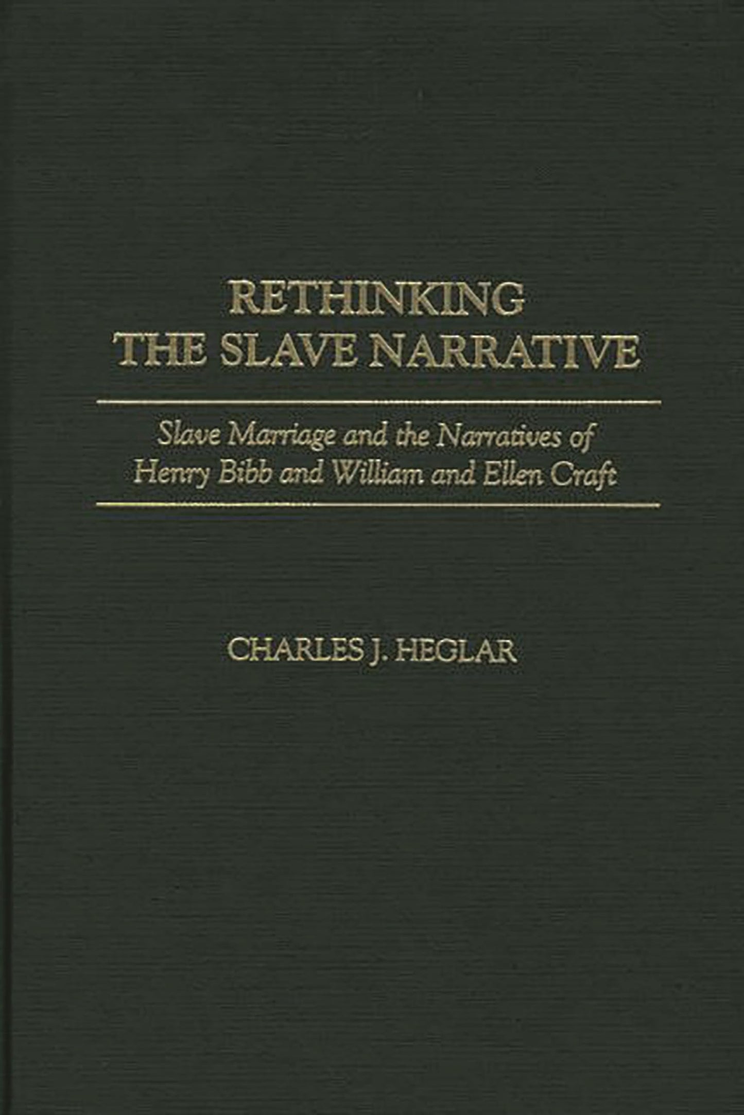 Rethinking the Slave Narrative