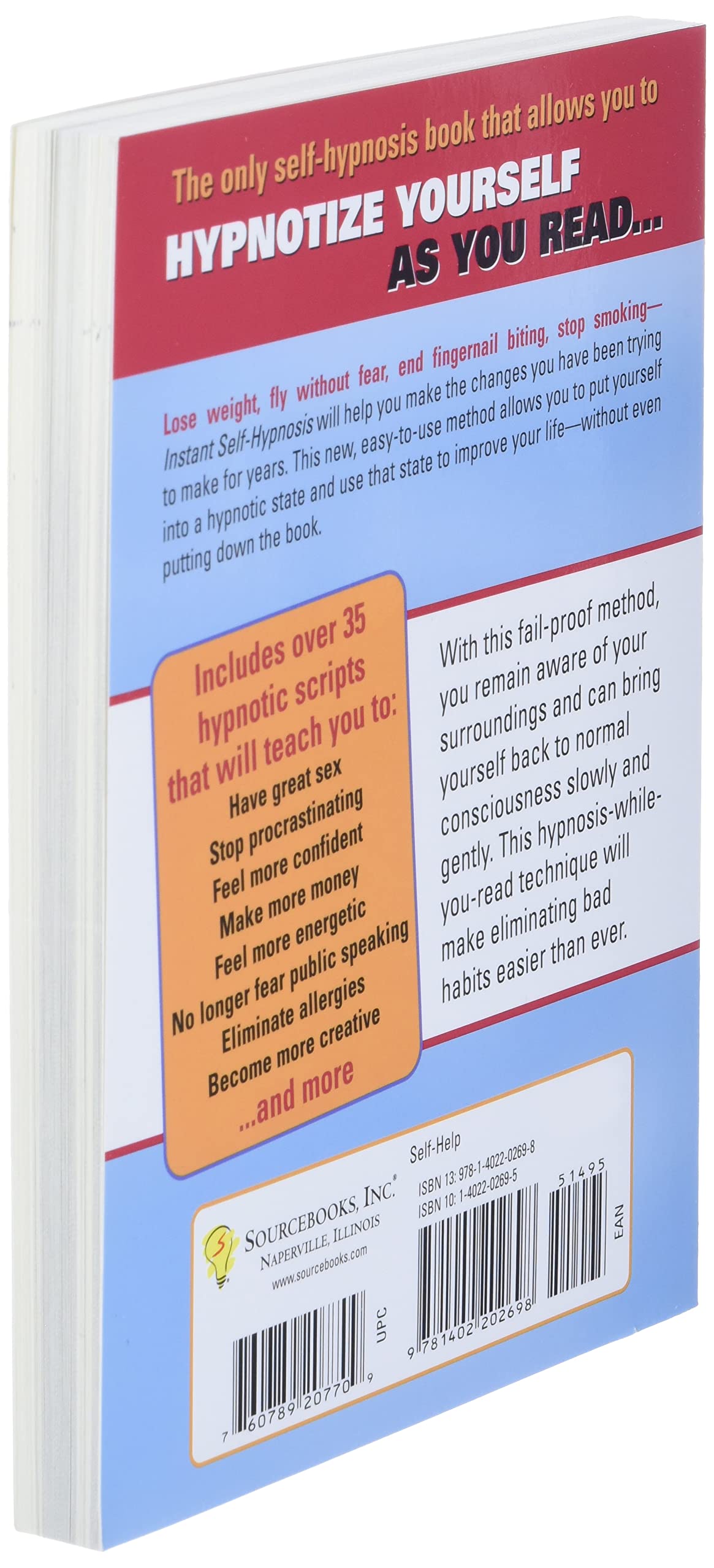 Instant Self-Hypnosis: How to Hypnotize Yourself with Your Eyes Open (35 Scripts for Reducing Stress, Anxiety, and Bad Habits)