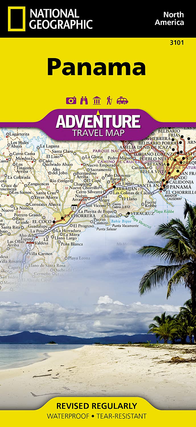 Panama Map (National Geographic Adventure Map, 3101)