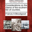 Considerations on the Claims of the Southern Tier of Counties.