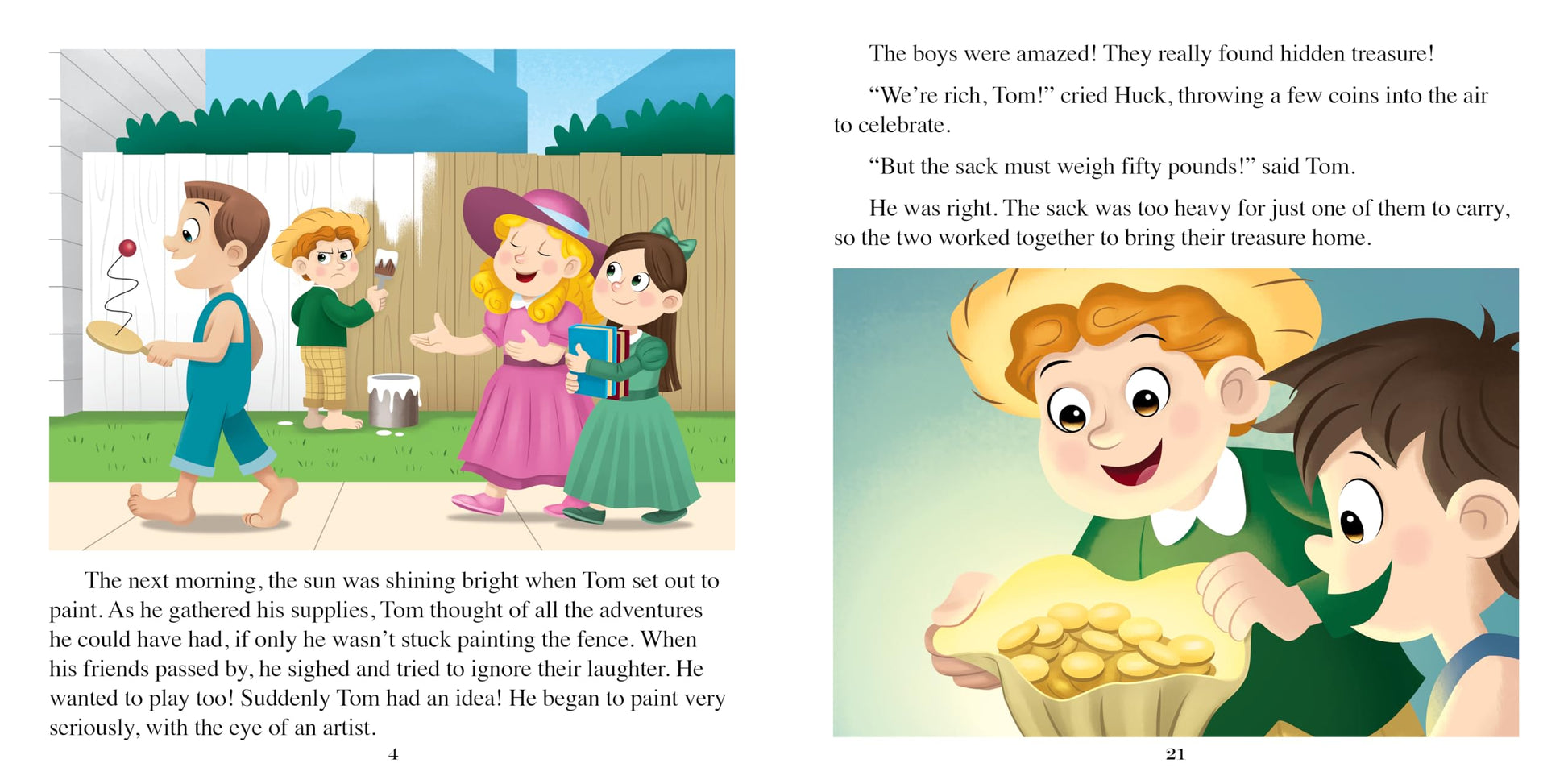 Phidal Tom Sawyer Little Classics - Stories for kids, 24-page storybook