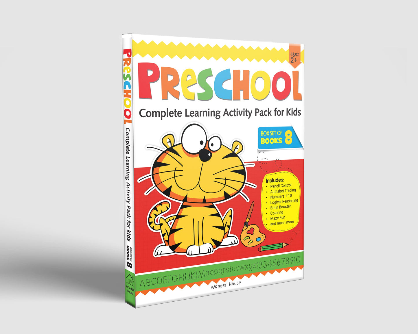 Preschool Complete Learning Activity Pack For Kids (Box Set of 8 Books)