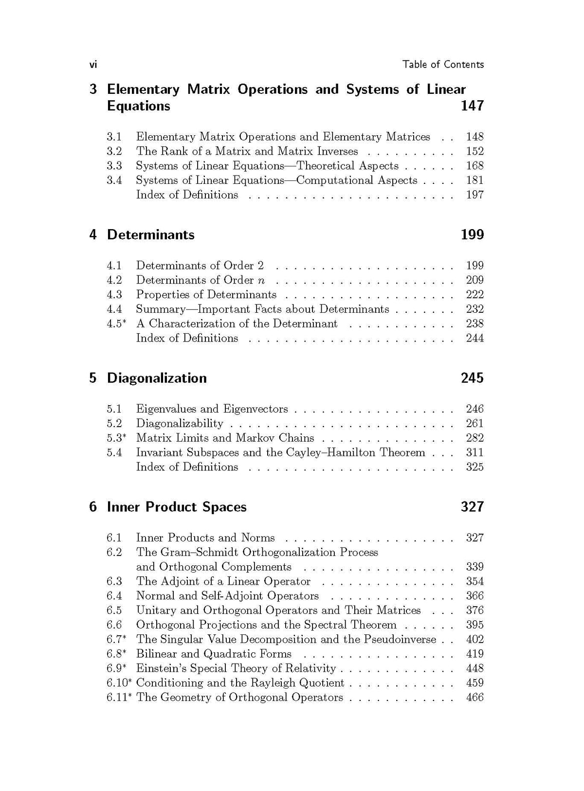 LINEAR ALGEBRA