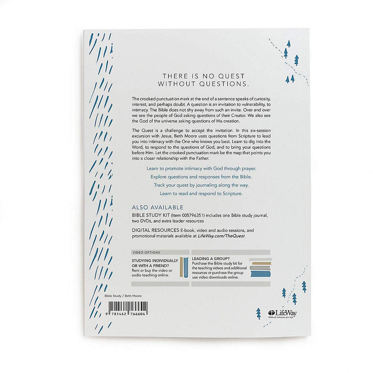 The Quest - Study Journal: An Excursion Toward Intimacy with God — back cover