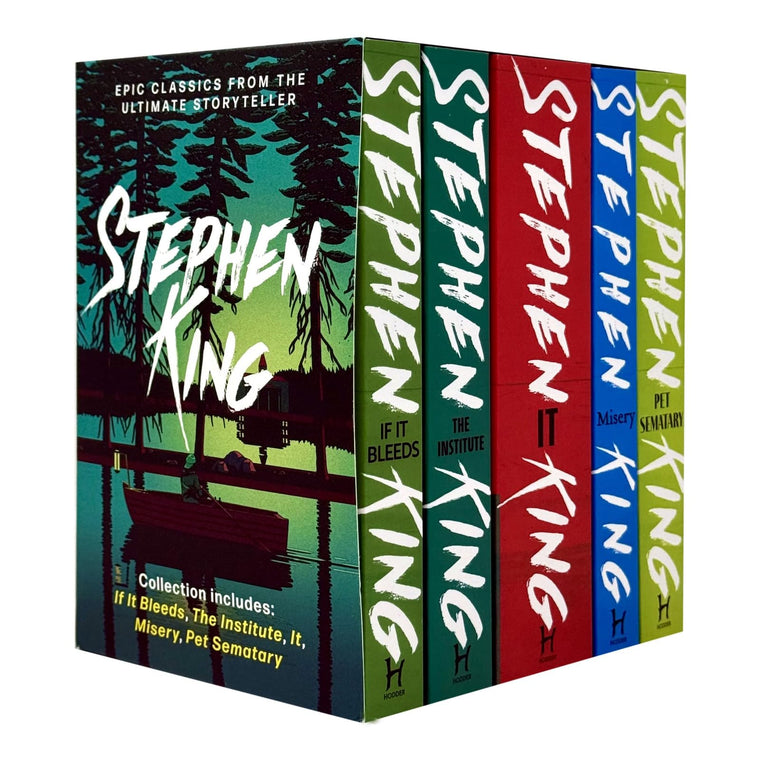 Stephen King Classic Collection 5-Book Box Set - If It Bleeds, The Institute, IT, Misery, Pet Sematary