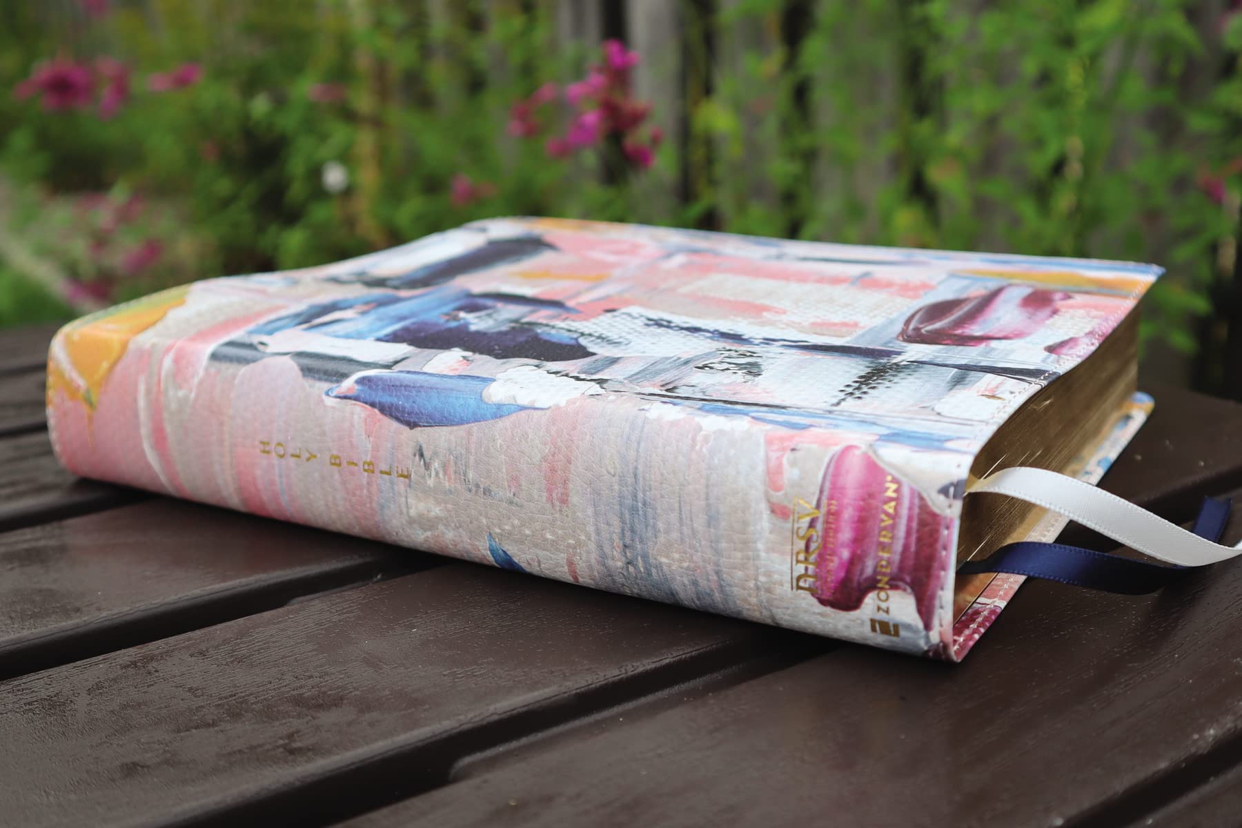 NRSVue, Artisan Collection Bible, Leathersoft, Multi-color/Blue, Comfort Print