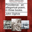 Providence: An Allegorical Poem, in Three Books.