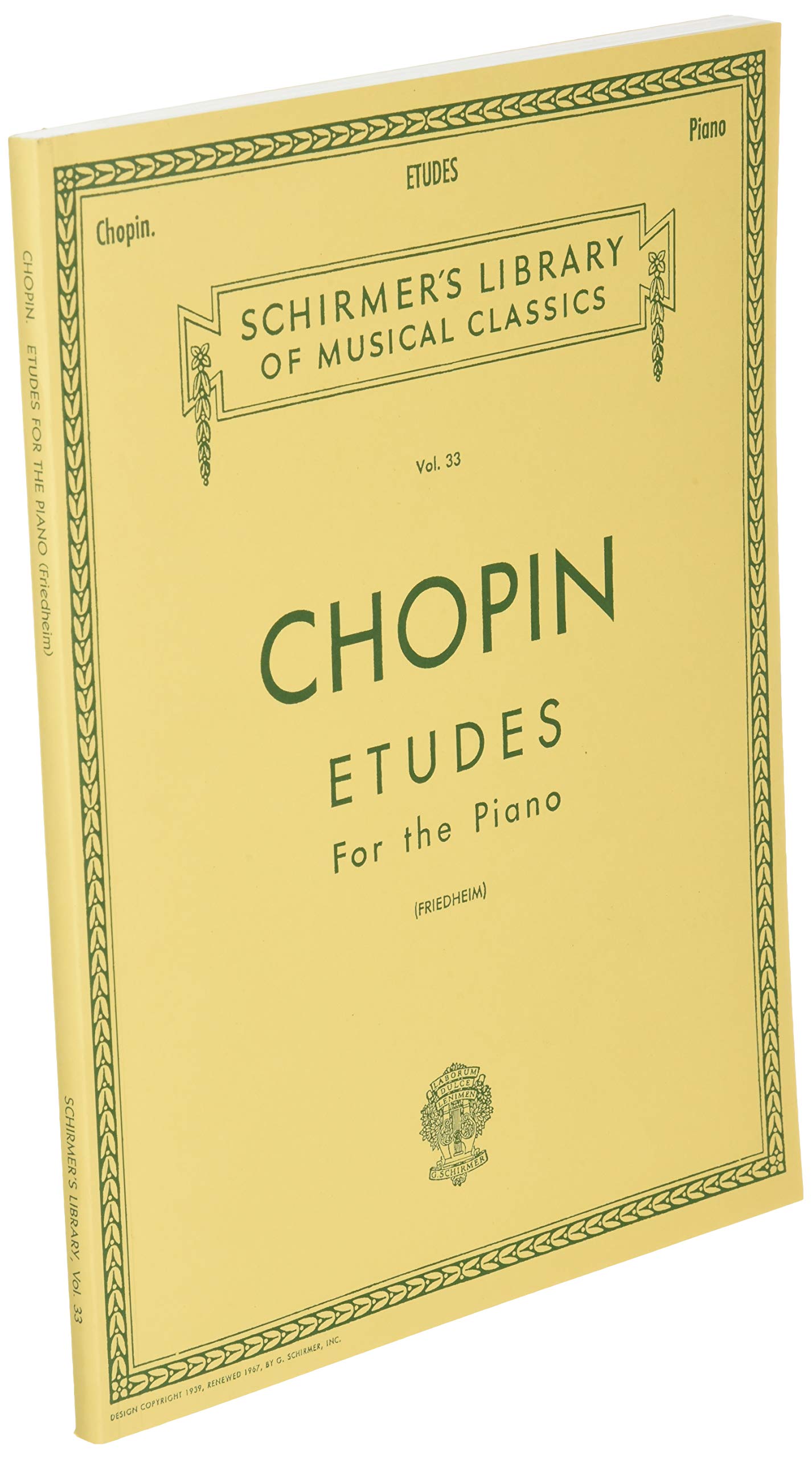 Etudes for the Piano (Schirmer's Library of Musical Classics, vol.33)