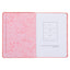 Christian Art Gifts Strawberry Pink Floral Vegan Leather Small Journal Inspirational Scripture Women's Notebook More Precious Than Rubies Bible Verse Proverbs 3:15, 240 Ruled Pages, Ribbon 5.7" x 7"