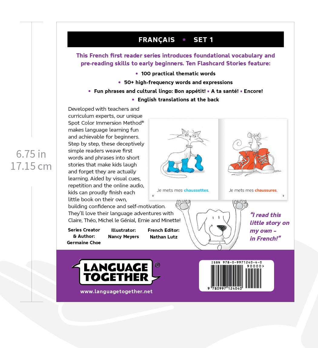French for Kids Set 1: Beginning Books Pack - 10 First Readers