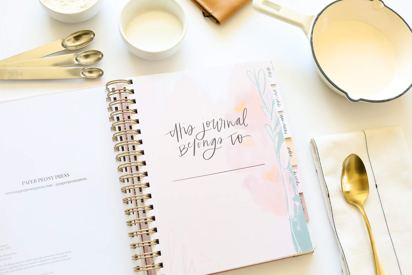 The Keepsake Recipe Book: A Blank Recipe Notebook To Write In Your Own Recipes & Create Your Own Cookbook Journal (Spiral-Bound Premium Hardcover Edition)
