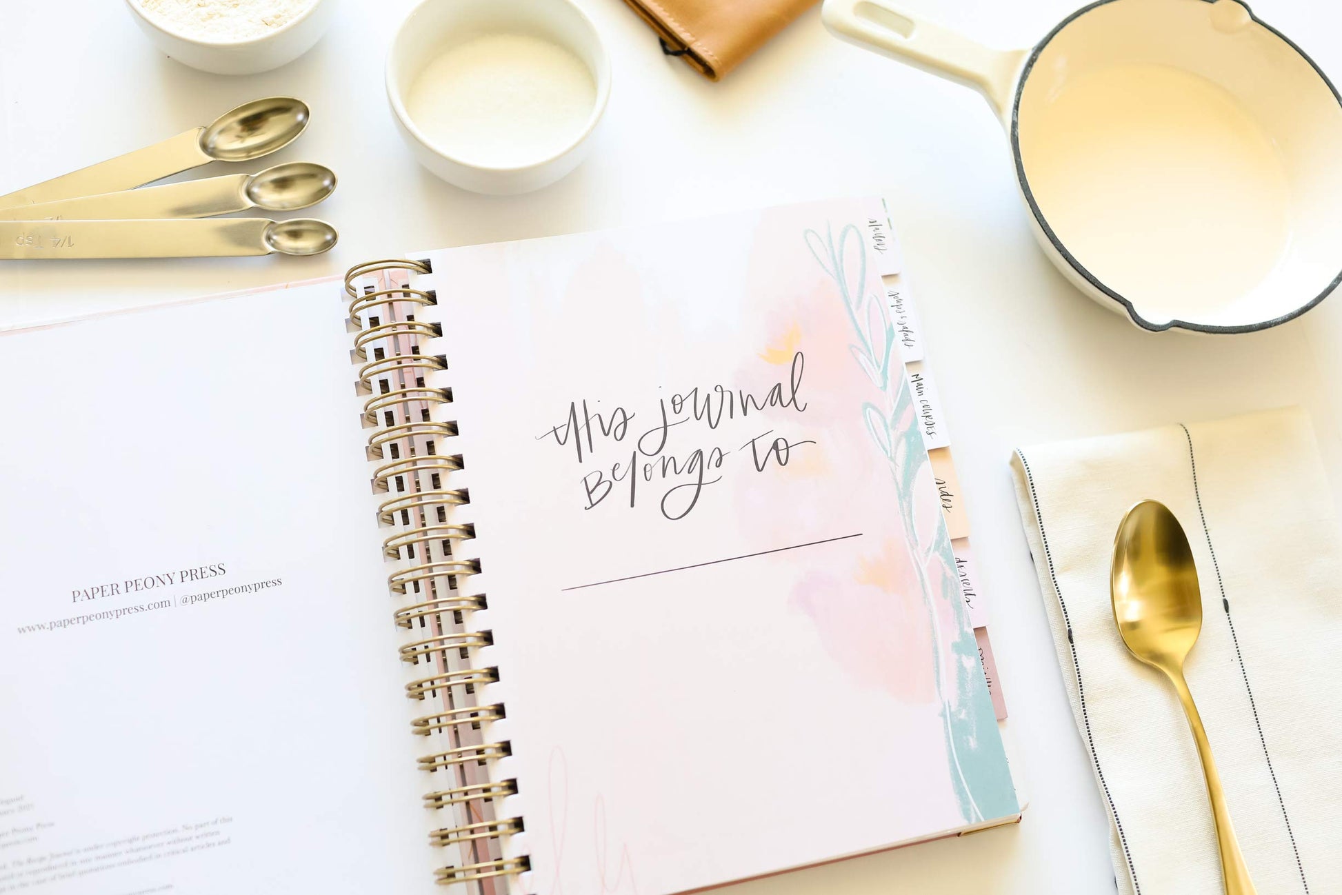 The Keepsake Recipe Book: A Blank Recipe Notebook To Write In Your Own Recipes & Create Your Own Cookbook Journal (Spiral-Bound Premium Hardcover Edition)