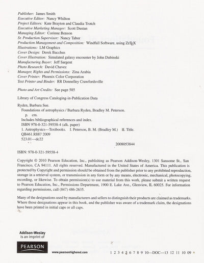 Foundations of Astrophysics