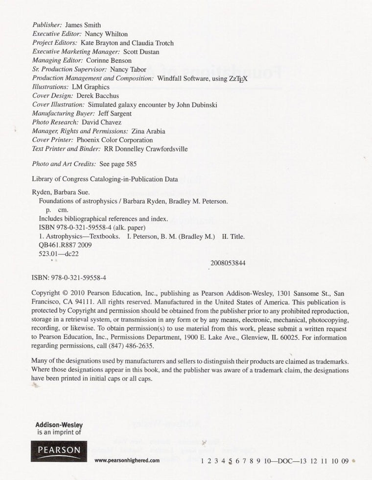 Foundations of Astrophysics