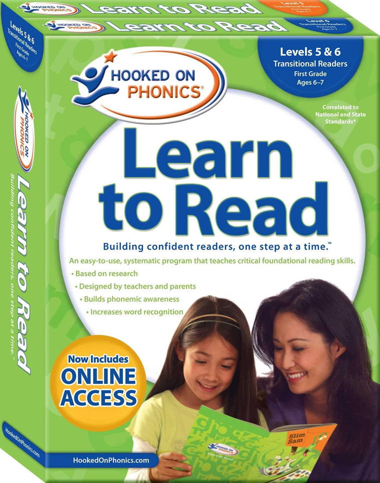 Hooked on Phonics Learn to Read - Levels 5&6 Complete: Transitional Readers (First Grade  Ages 6-7) (3) (Learn to Read Complete Sets)