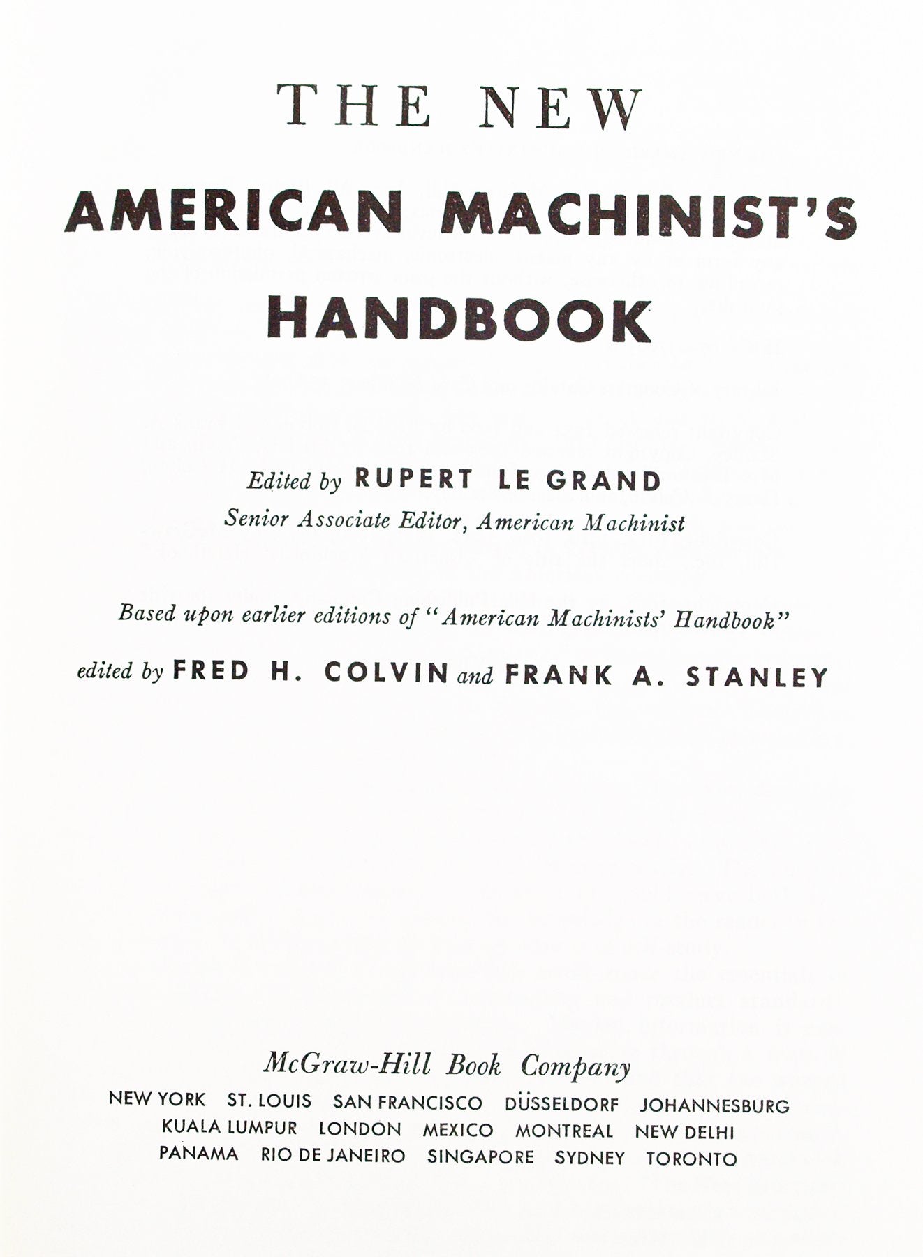 The New American Machinist's Handbook