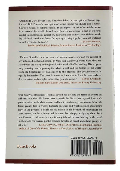Race And Culture: A World View by Sowell, Thomas