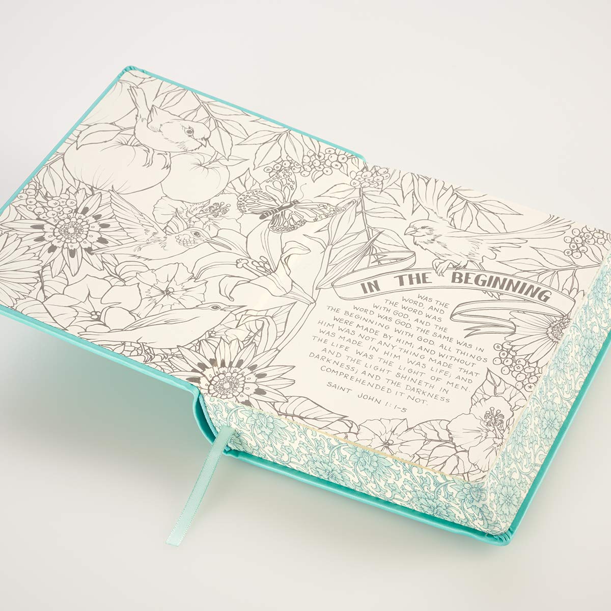 KJV Holy Bible, My Creative Bible, Faux Leather Hardcover - Ribbon Marker, King James Version, Teal w/Elastic Closure (KJV Creative Editions)