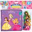 Disney Princess Bath Time Books - Activity Books for kids, Bath book, 6 Padded suction cups, 1 Mesh bag