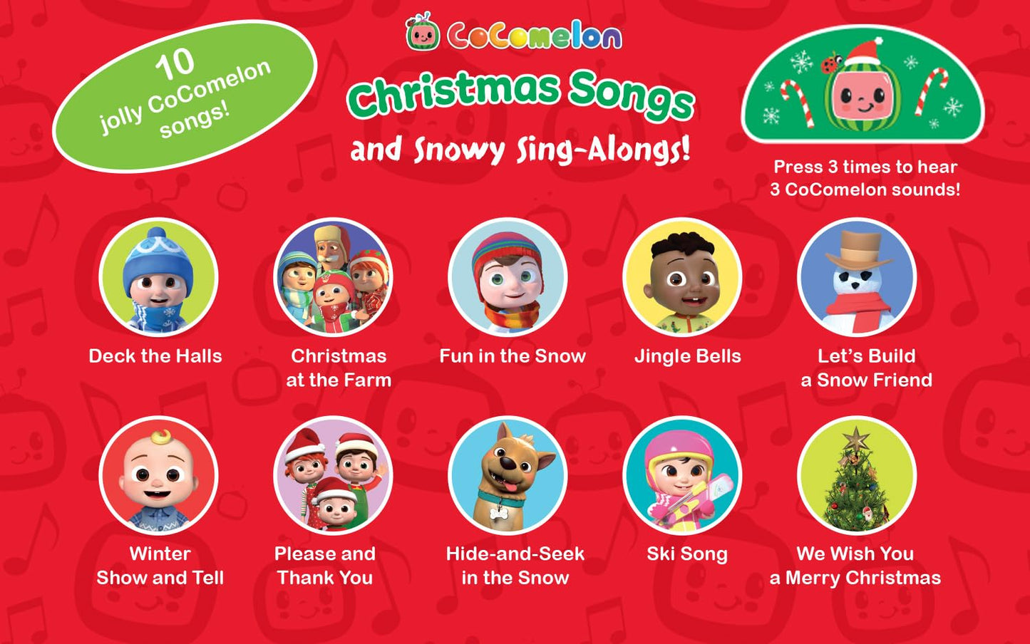 CoComelon Christmas and Snowy Sing-Along Songs - Children's Book