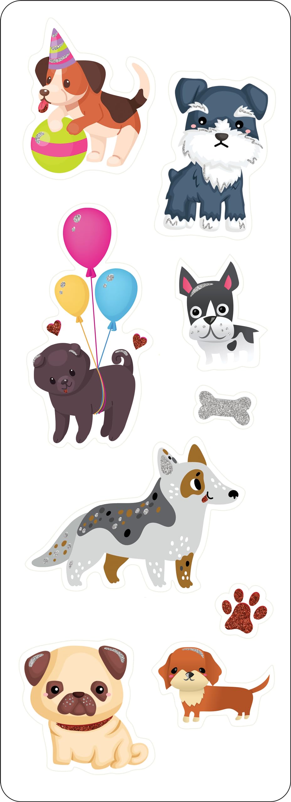 Puppies Sticker Set (65 stickers!) (Sticker Sheets)