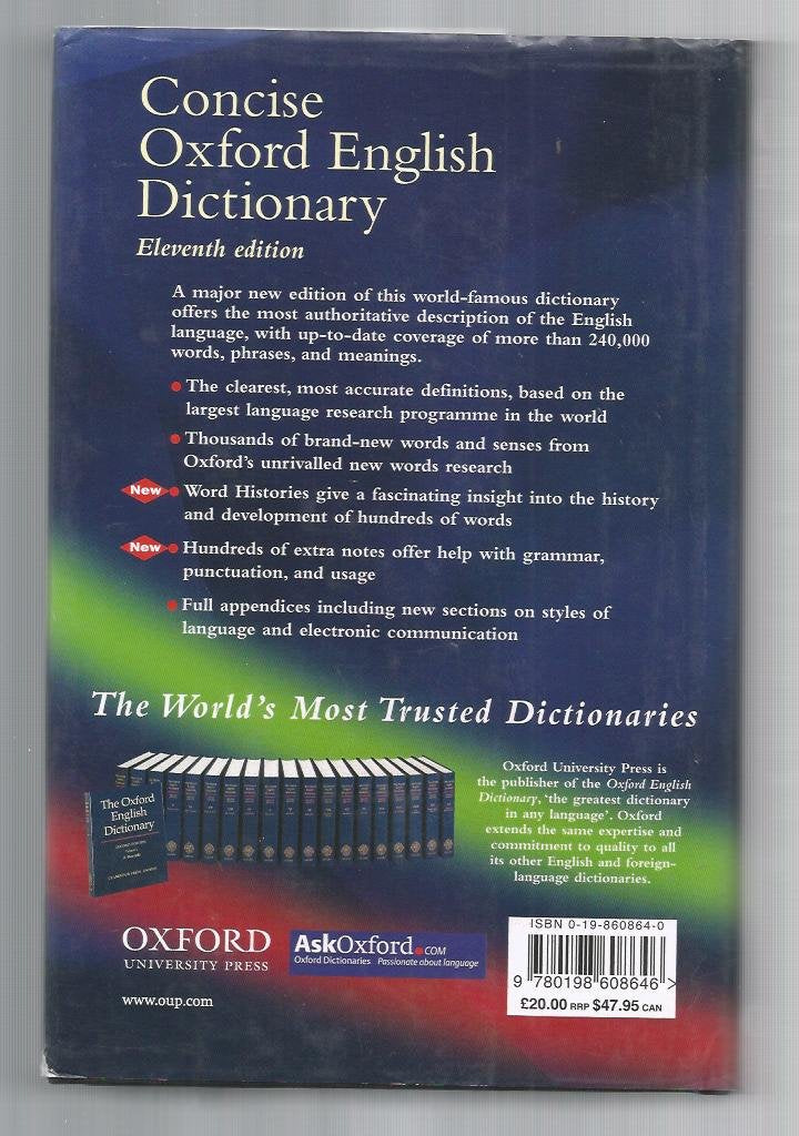 Concise Oxford English Dictionary